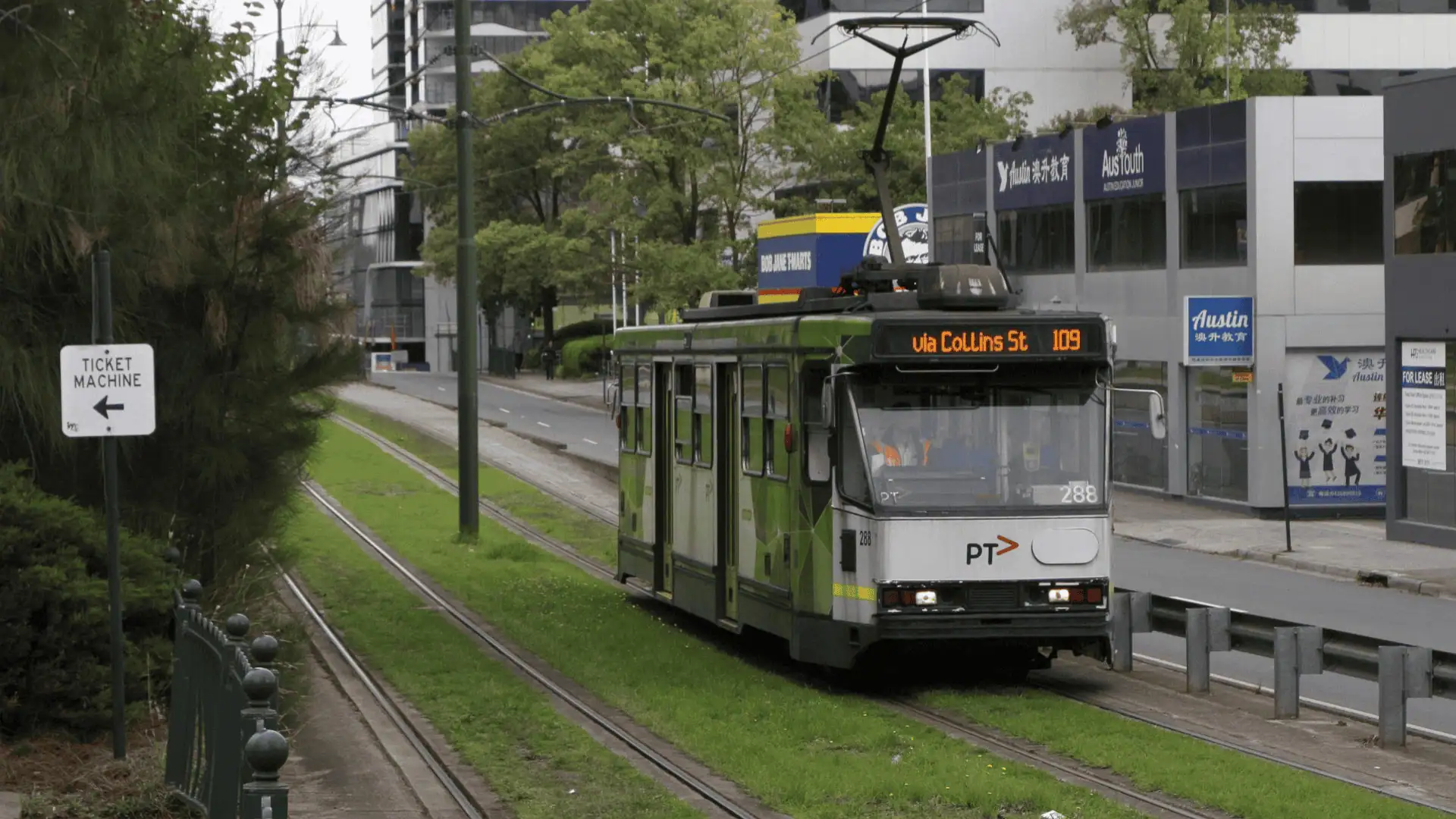 A Class Tram 288 on the 109 line
