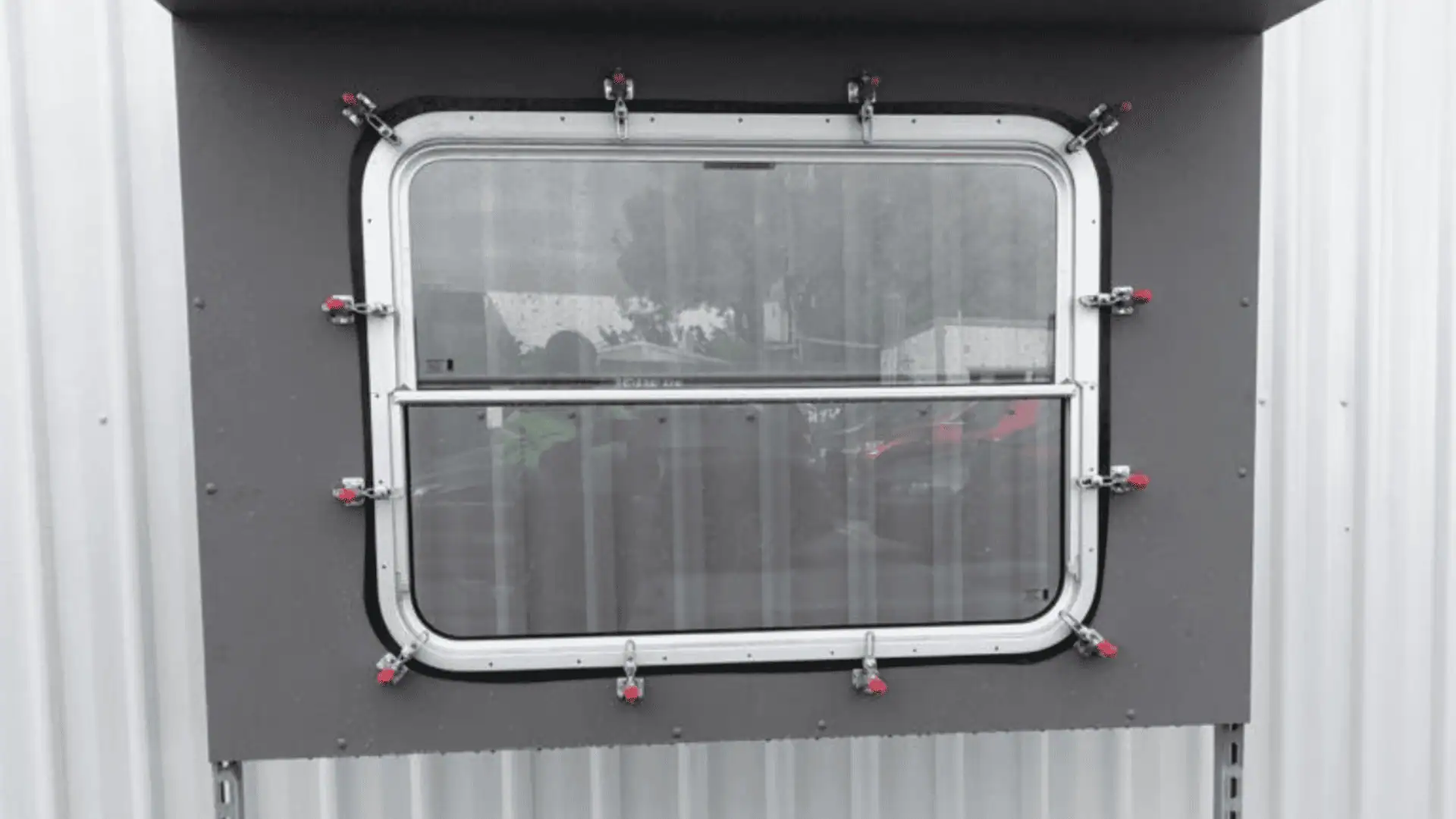 A Class Tram window being tested