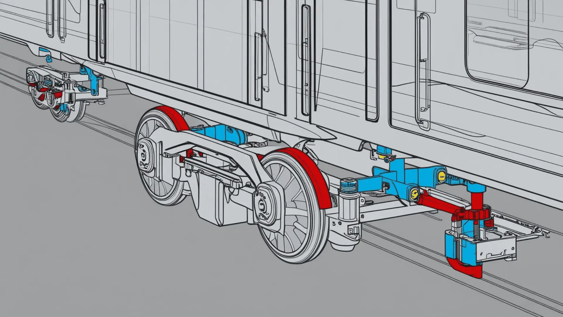 Bogie support diagram