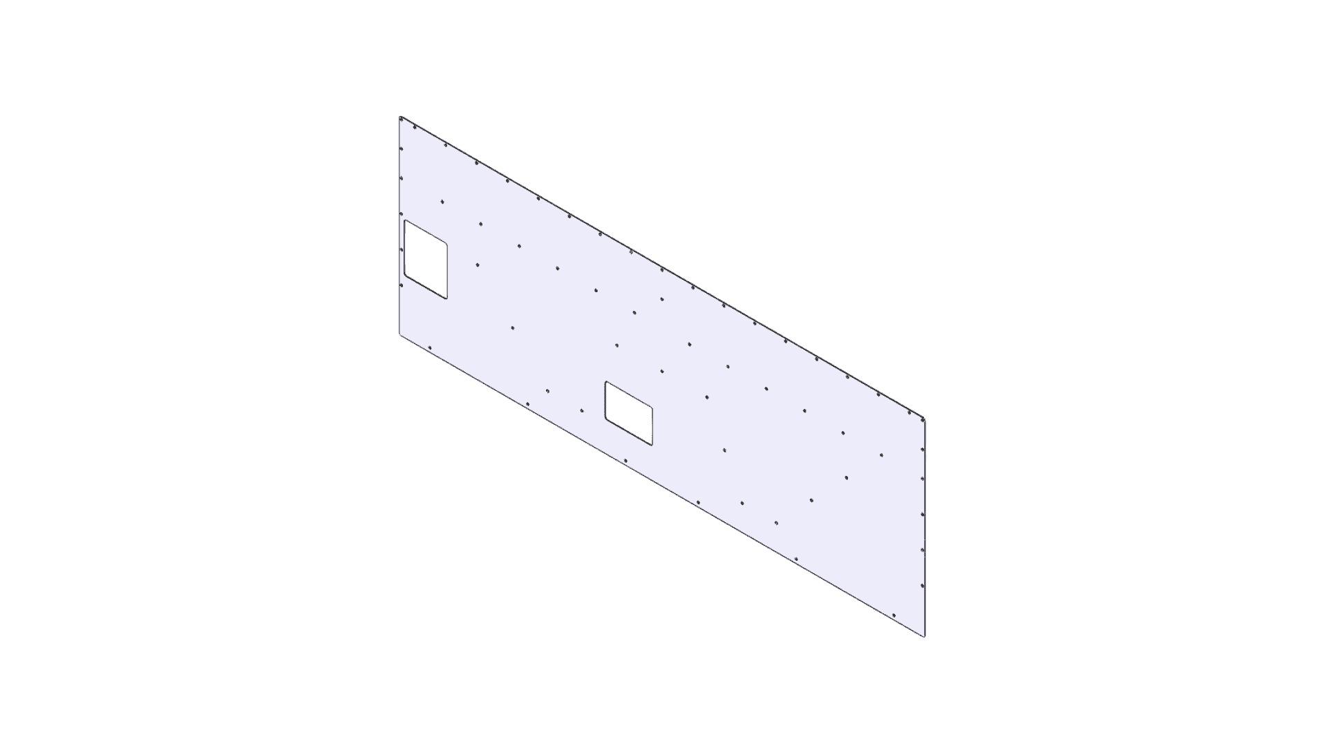 Exterior panel for tram.