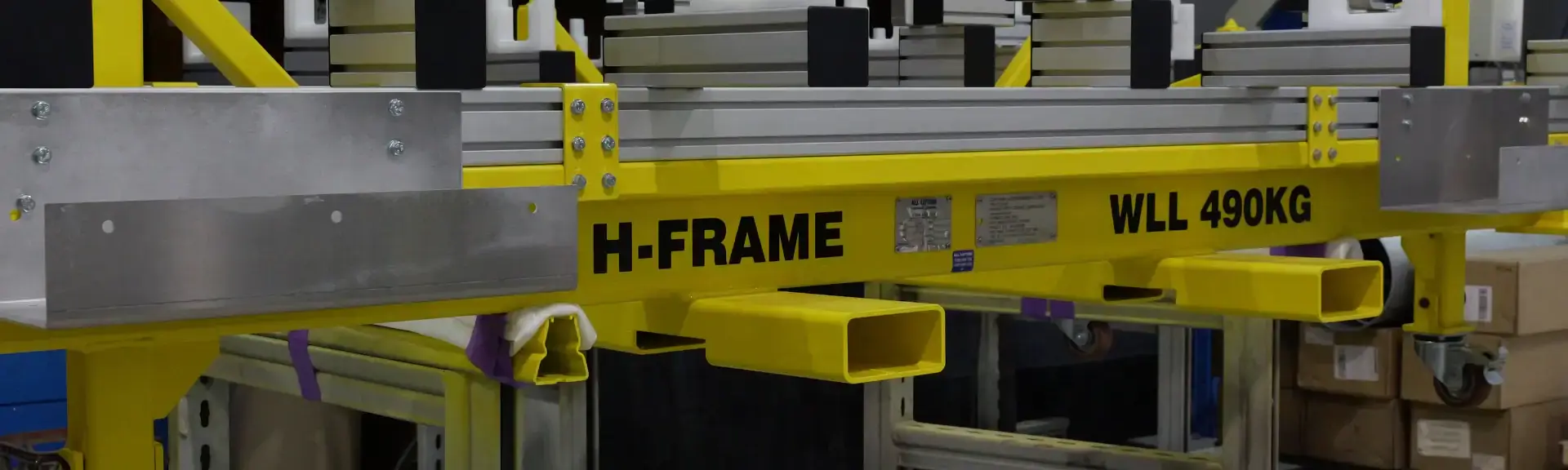 Jigs and fixture for tram in factory.