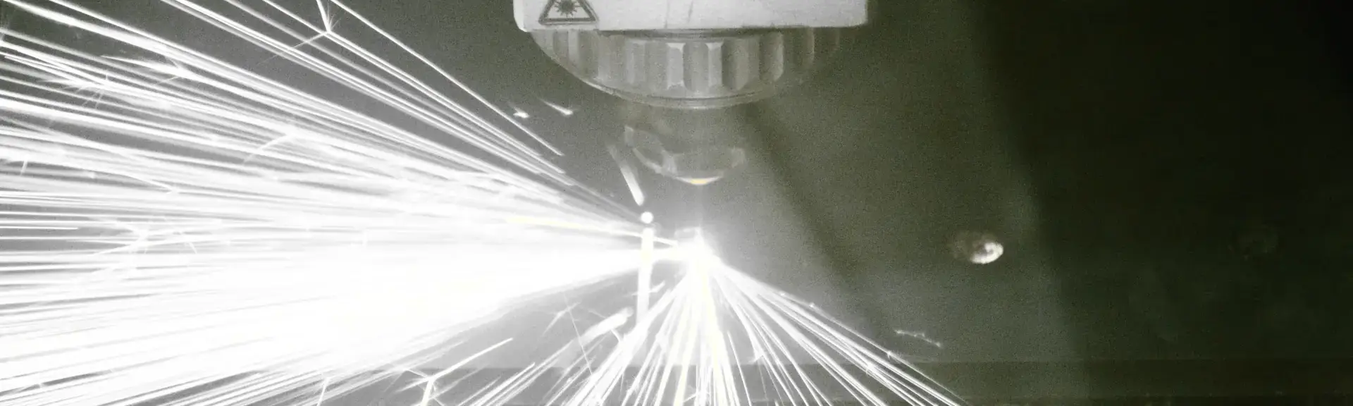 Laser cutting services cutting metal.