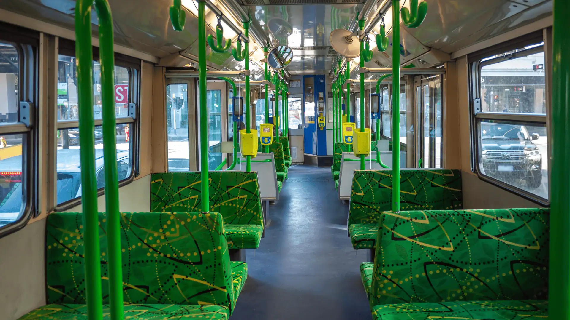 Melbourne tram interior