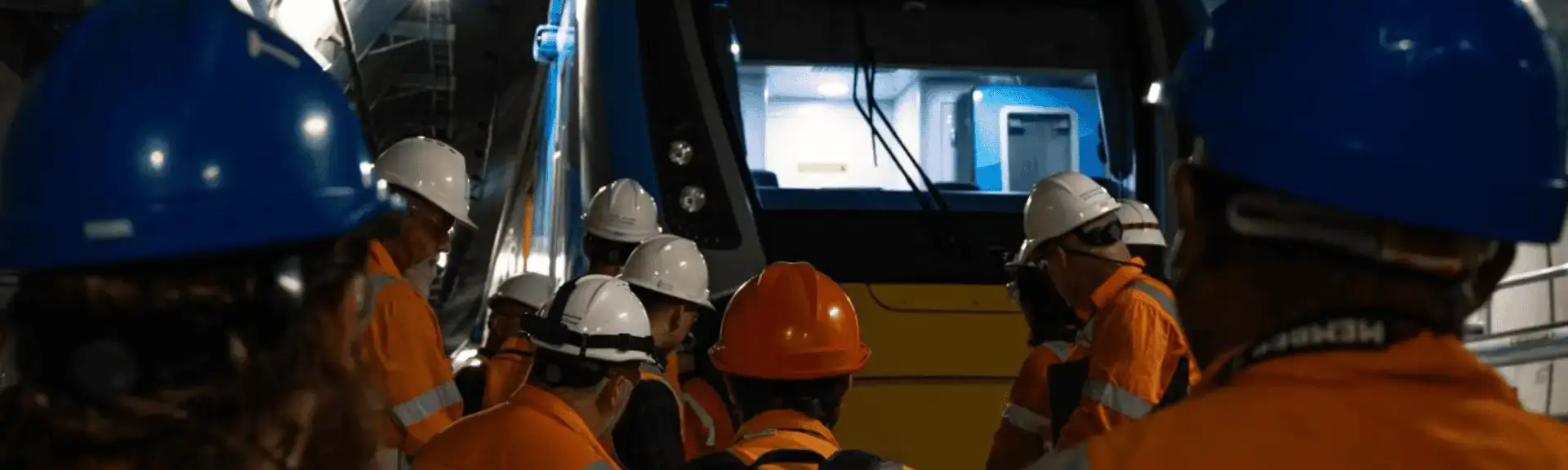 High Capacity Metro Train inside Metro Tunnel Project
