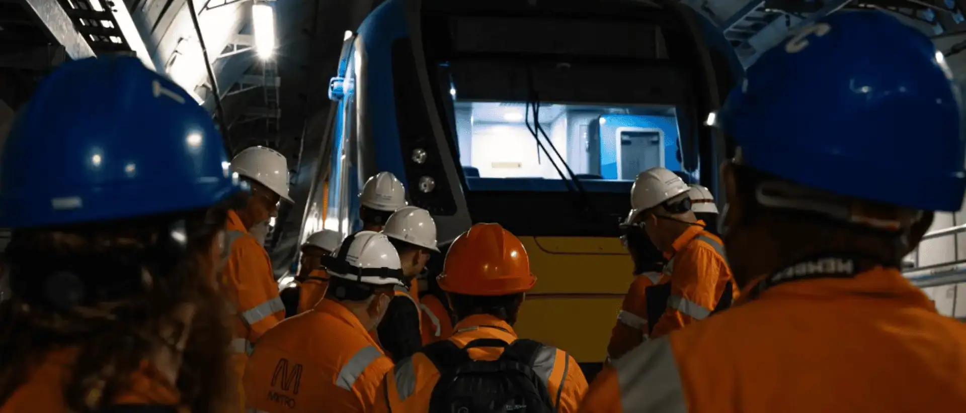 High Capacity Metro Train inside Metro Tunnel Project