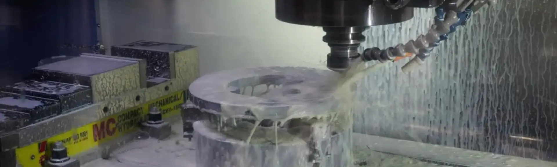 Precision milling machining a flange