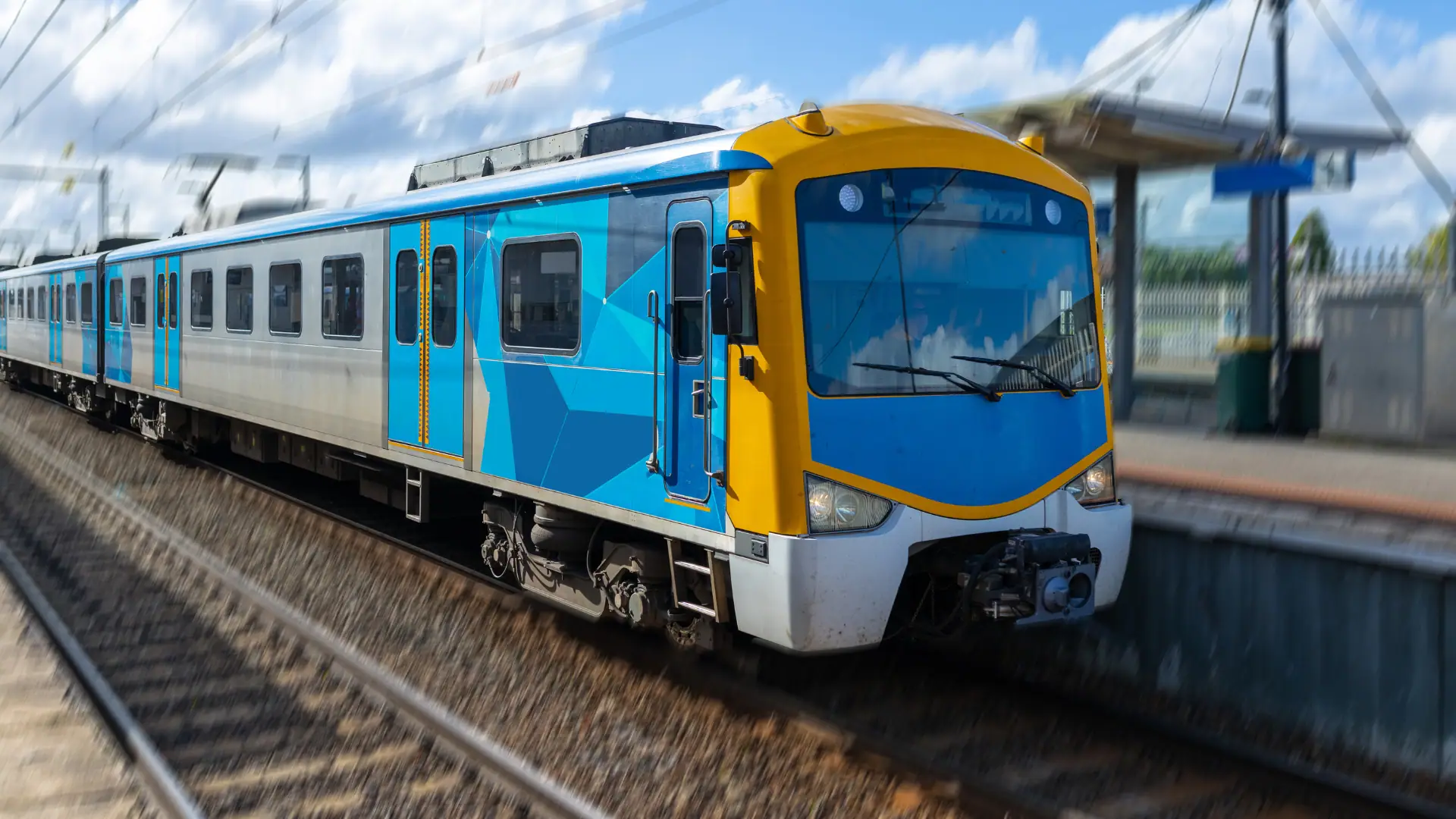 train-1 17 Train at Melbourne train station.