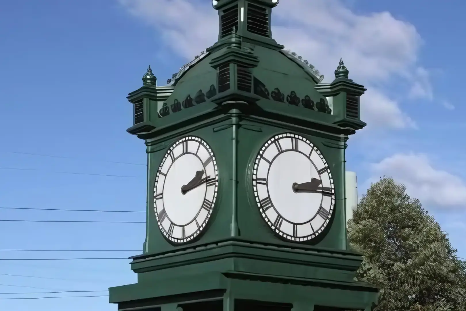 Water tower clock at the Scienceworks museum