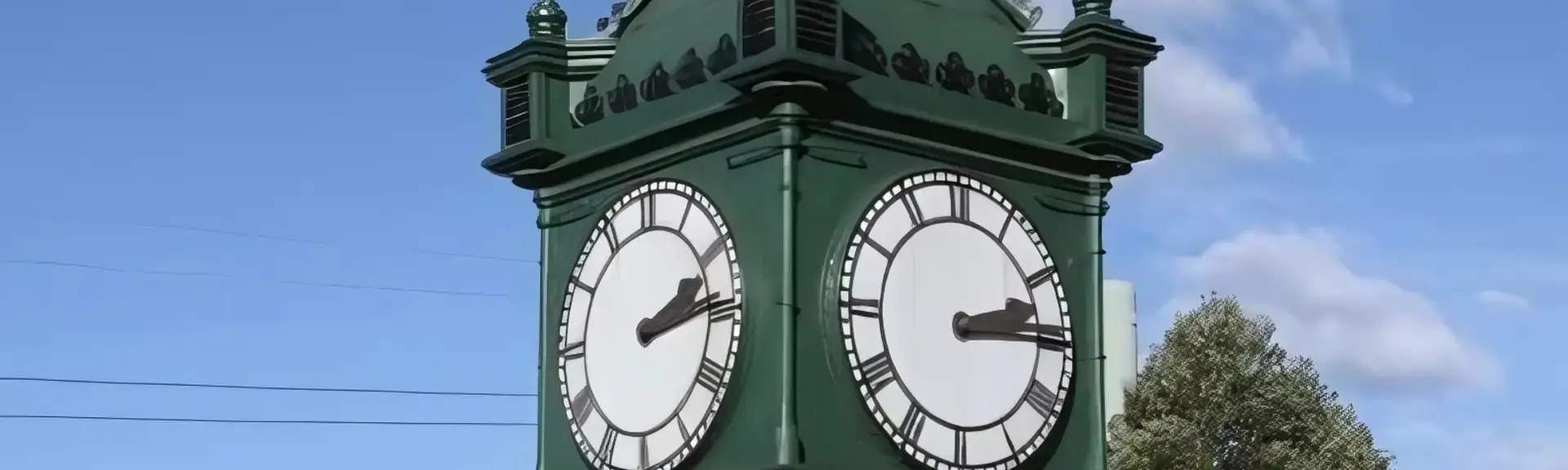 Water tower clock at the Scienceworks museum