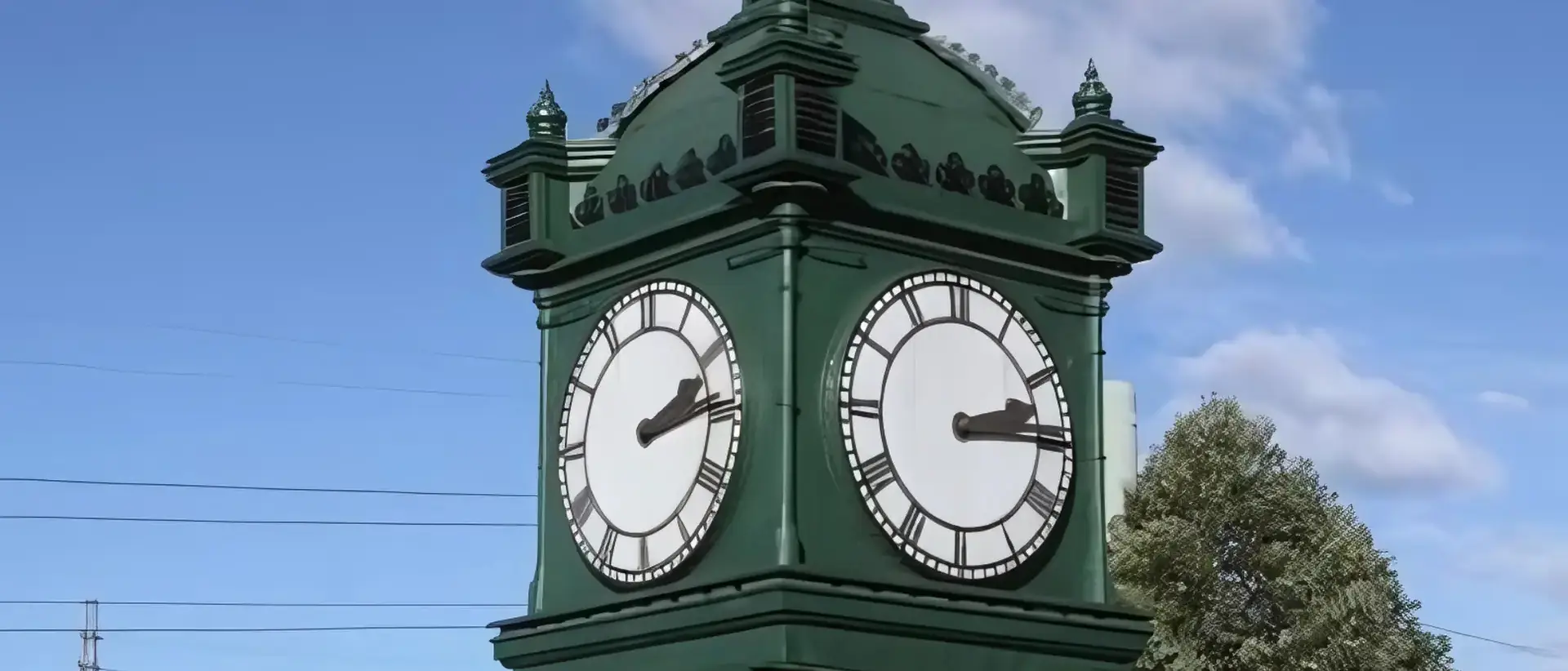 Water tower clock at the Scienceworks museum